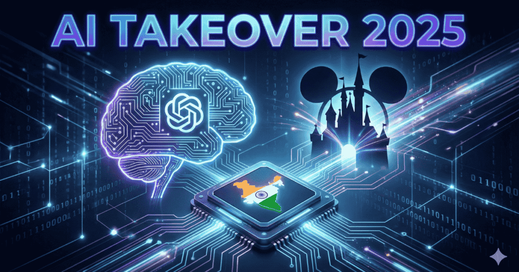 The AI Takeover 2025: Mickey Mouse Goes AI, India Chips In, and a Week That Rewrote Tech History