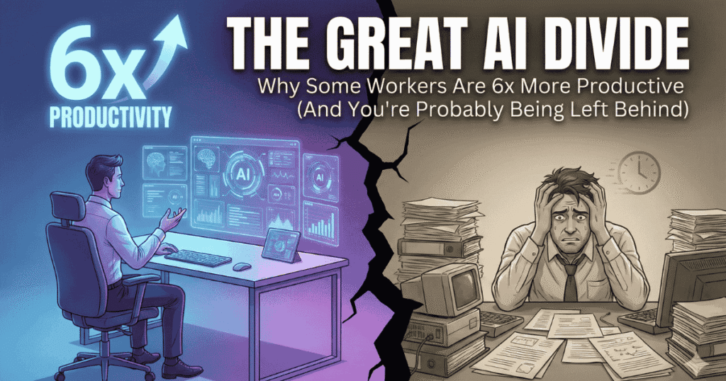 The Great AI Divide: Why Some Workers Are 6x More Productive (And You’re Probably Being Left Behind)