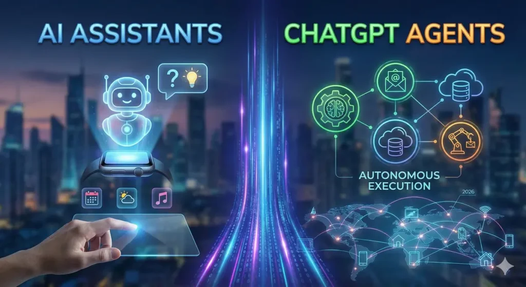 chatgpt agents vs ai assistants