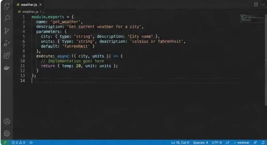 Part 5 Building Custom Tools Step 1 Create the Tool File 1