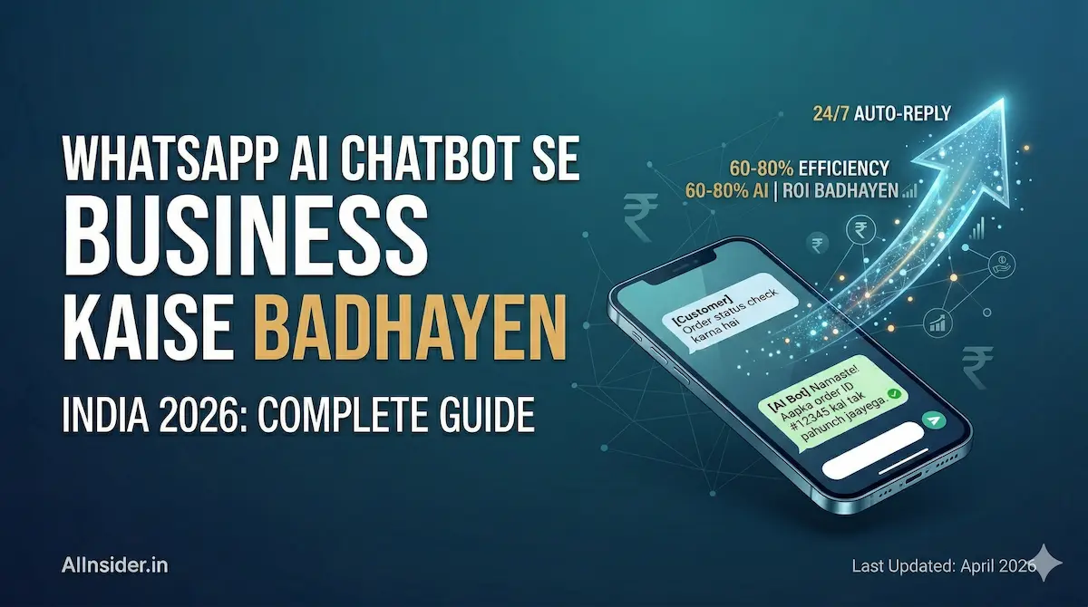 WhatsApp AI Chatbot Se Business Kaise Badhayen 2026 — Complete India Guide