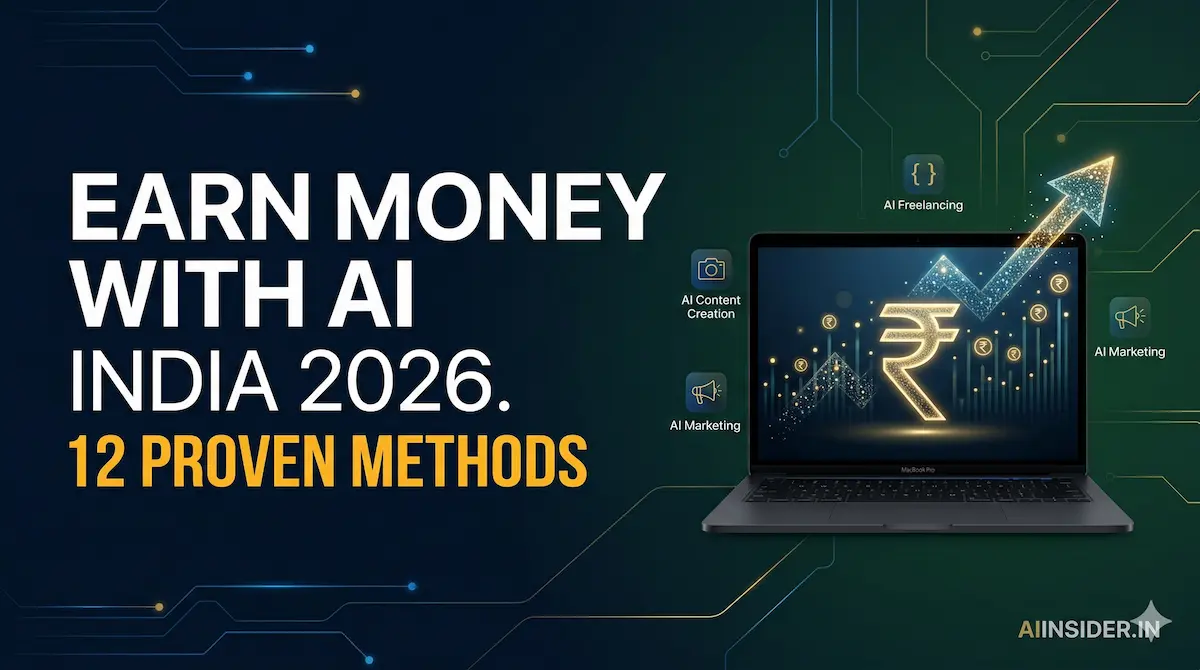 How to Earn Money with AI in India 2026 — 12 Methods That Actually Pay