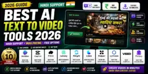 Best AI text to video tools 2026 with Hindi support — India guide