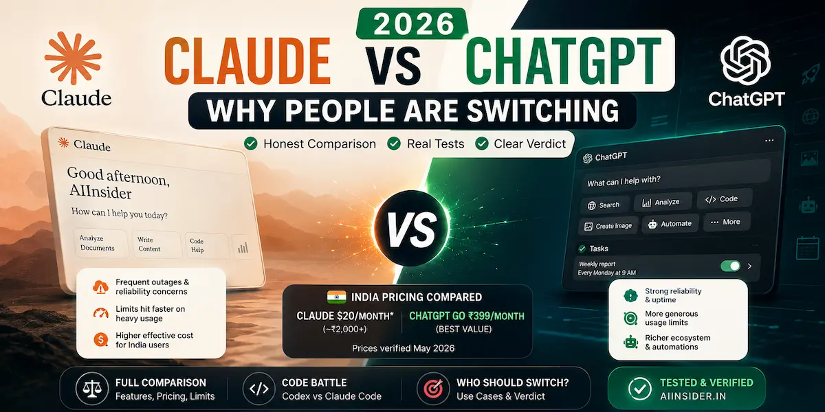 Claude vs ChatGPT 2026 — Why People Are Switching (Honest Take)