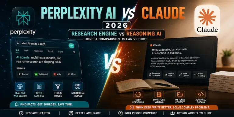 Perplexity AI vs Claude 2026 — Honest Comparison (Research vs Reasoning)
