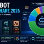 ai chatbot market share 2026 — chatgpt vs claude vs gemini vs perplexity comparison chart