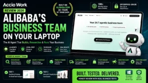 Accio Work AI agent review 2026 — Alibaba's business automation tool tested