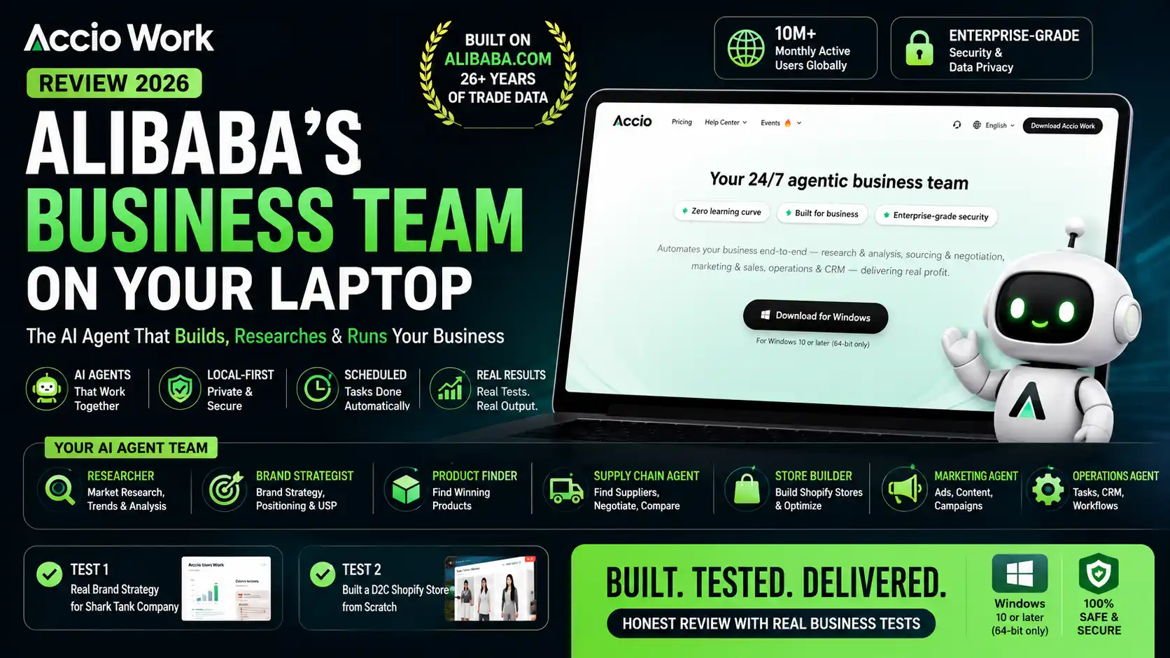 Accio Work AI agent review 2026 — Alibaba's business automation tool tested
