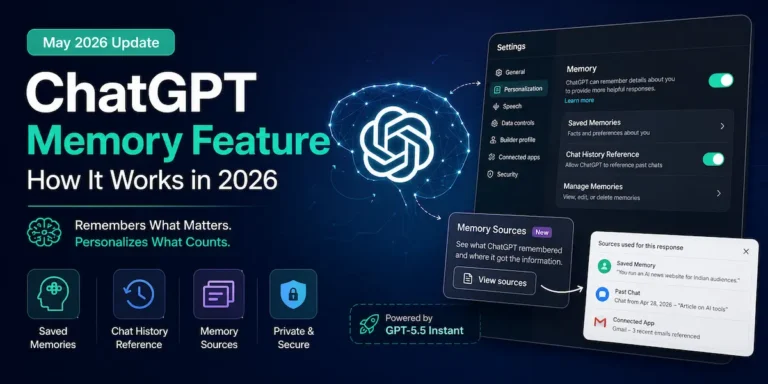 ChatGPT memory feature 2026 — how it works, Memory Sources, setup guide