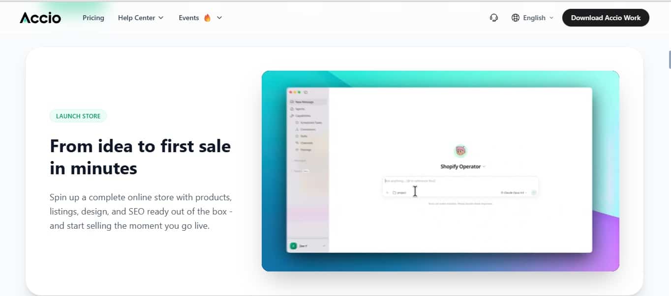 Accio Work AI agent dashboard 2026 — Alibaba business automation interface