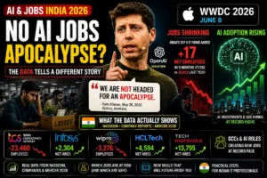 AI job replacement India 2026 — TCS Infosys Wipro hiring data and what Indian IT workers need to know