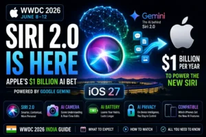 WWDC 2026 India — Siri 2.0 powered by Google Gemini, iOS 27 features and compatible iPhones