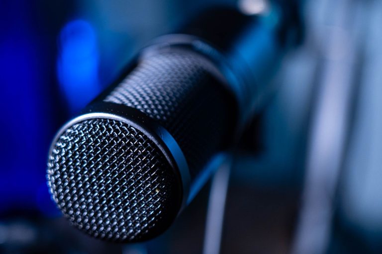 microphone in a studio